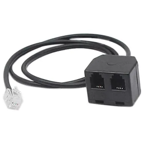 Doubleur RJ9 avec son câble
